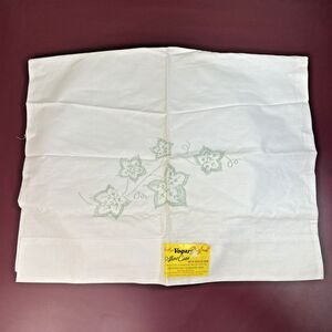Vintage Vogart Original Pillow Case To Embroider 42x36” Hong Kong NOS